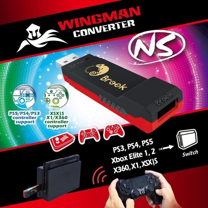 BROOK Wingman NS 超級轉接器｜支援PS5/PS4/XONE/X360手把轉接Switch🔥玩家推薦神器 圖片 2