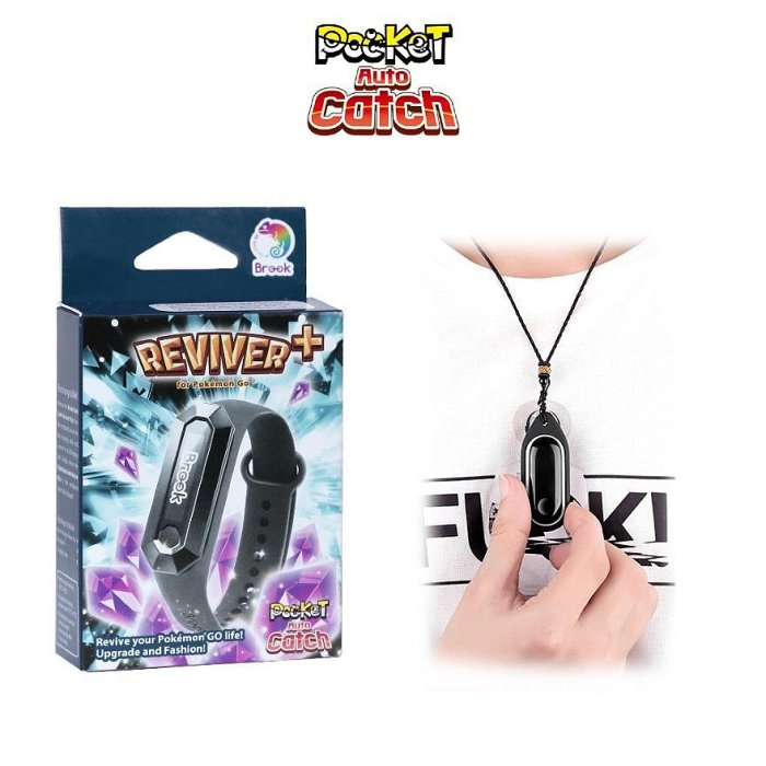 《Brook》寶可夢自動抓寶手環 Reviver Plus｜電量顯示 × 斷線提醒 × 防水防脫落｜抓寶神器｜現貨熱賣！