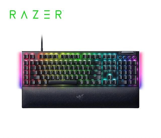 Razer 黑寡婦 BlackWidow V4 X 綠軸幻彩版｜RGB×敲擊回饋×多功能巨集鍵・有線機械鍵盤！