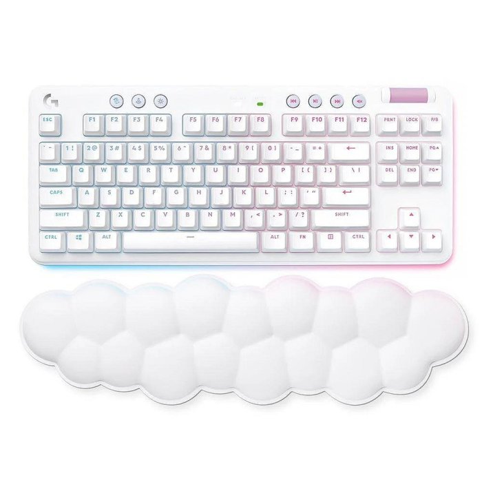 【LOGITECH 羅技】G715 無線美型炫光機械式鍵盤｜夢幻雲朵風｜全新品現貨